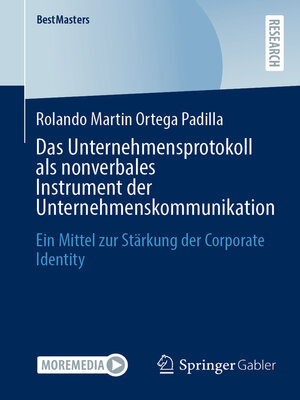 cover image of Das Unternehmensprotokoll als nonverbales Instrument der Unternehmenskommunikation